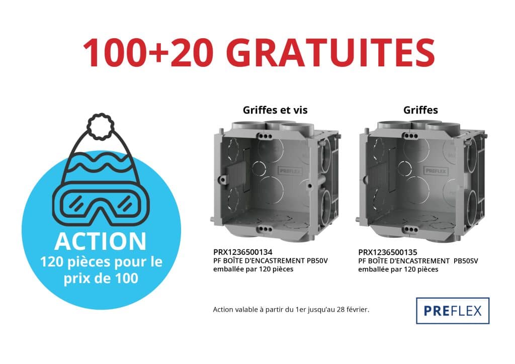 PIPELIFE: Boîtes d’encastrement Preflex