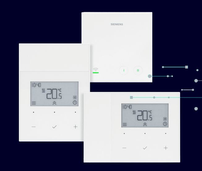 SIEMENS: Nieuwe Siemens stand-alone RDL-thermostaten. Comfort, stijl en innovatie voor verwarming én koeling!
