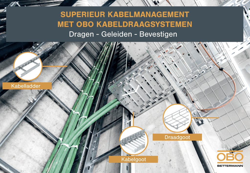 OBO BETTERMANN: Superieur kabelmanagement met OBO Kabeldraagsystemen