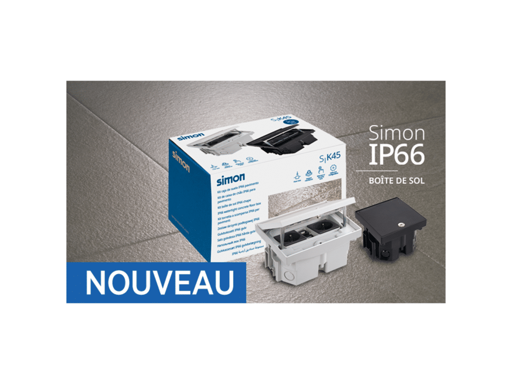 SIMON: De vloerdoos die je werk makkelijker maakt, ontdek de Simon IP66 kits. Compleet, sterk en klaar voor installatie