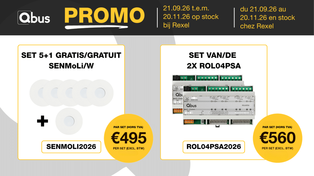 QBUS: Herfstpromo’s, slimme sensoren & efficiënte motorsturing